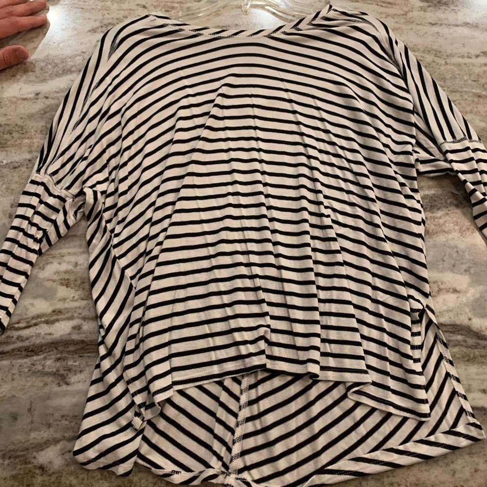 black and white striped